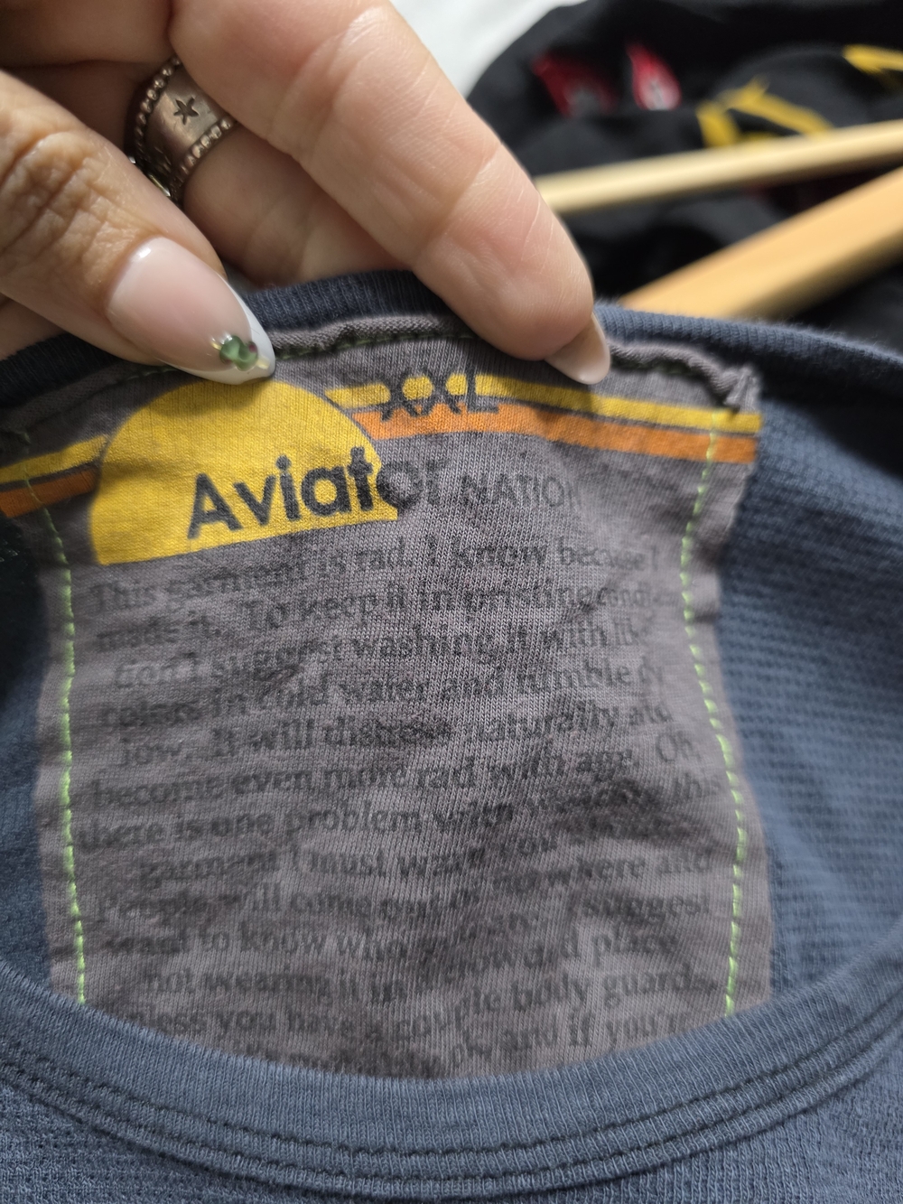 Aviator Nation Navy Tee with Bolt XxL - Picture 3 of 3